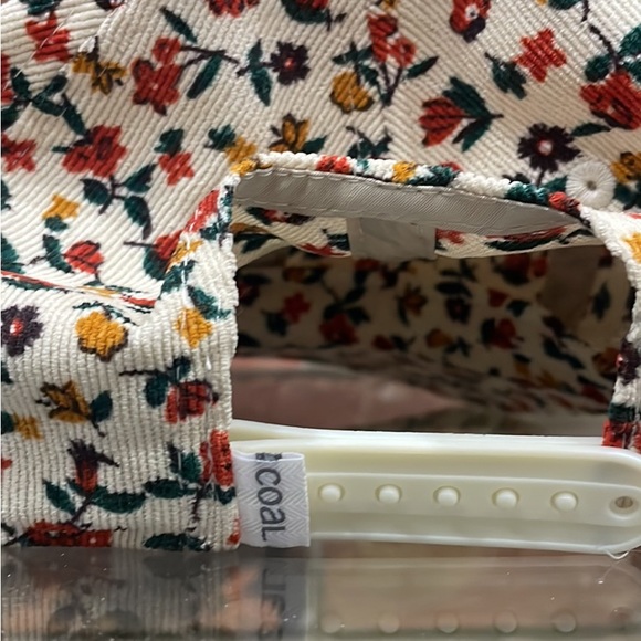 Corduroy Floral Hat Coal - Picture 3 of 3